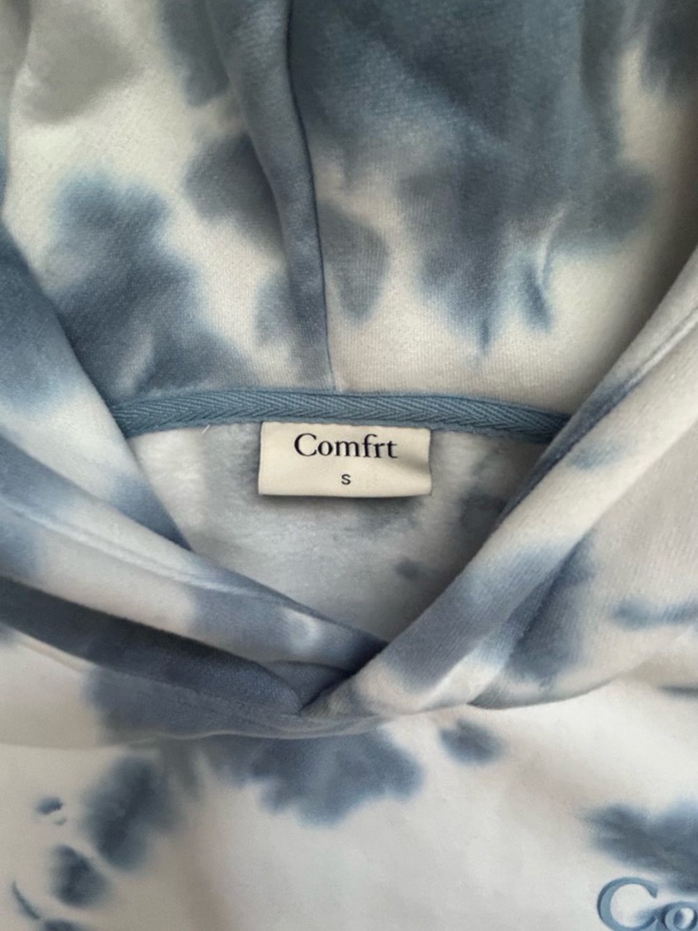 Comfrt Brand Blue Tie-Dye Hoodie & Sweatpants Set - Women's - Size Small - Picture 4 of 10